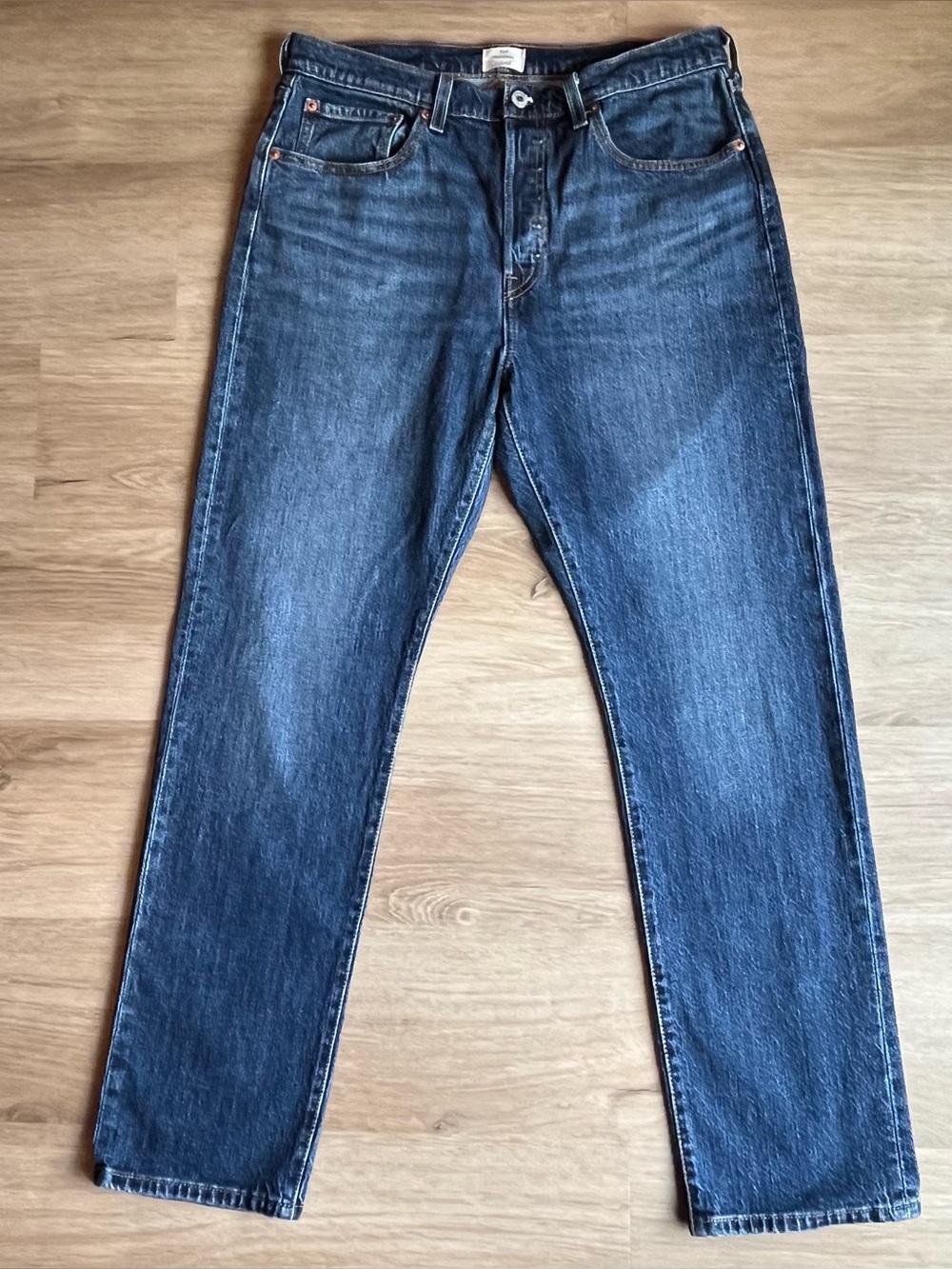Levi’s 501 Original Fit Jeans Men’s 31x30 Dark Wash Blue Denim Button Fly